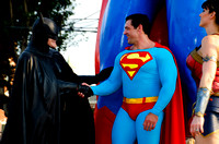 Superman Celebration-Batman Greeting Superman with Wonder Woman to the Side; 2021